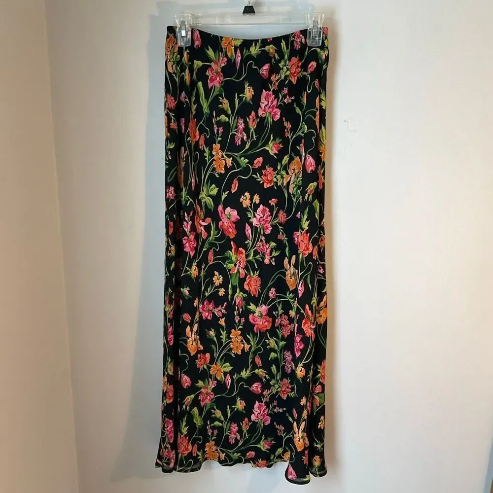 Vintage 90s Floral Maxi Skirt, 8. 90210 boho flowermarket